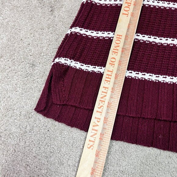 American Eagle Outfitters Sweater Red White Striped Long Sleeve Pullover Size XS - Picture 4 of 11